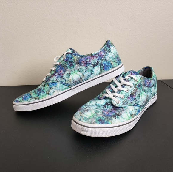 Vans Off The Wall Multicolor Floral Print Sneaker Shoes Women's Size 9 - Picture 1 of 10